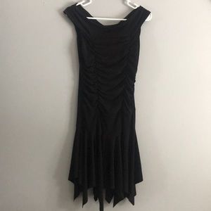 Over the shoulder formal dress.